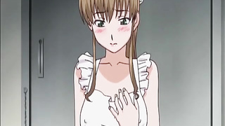 Maid In Apron Abjected And Ambled With A Leash