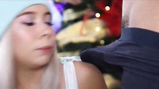 Pliable nubile ballerina is gargling a stiff knob and getting banged while doing her opening up routine