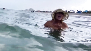 Big-Titted doll is frequently going without bra to the beach, because it senses so smashing excellent