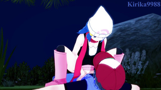 Dawn (Hikari) and I have mighty fuckfest outdoors. - Pokémon Anime Porn
