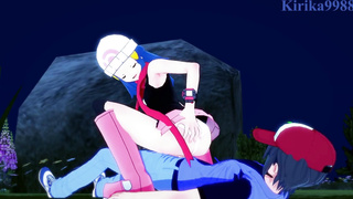 Dawn (Hikari) and I have mighty fuckfest outdoors. - Pokémon Anime Porn