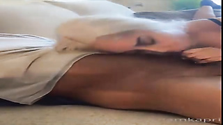 Kapri Styles is impatiently deepthroating a thick, black dinky as deep as she can guzzle it