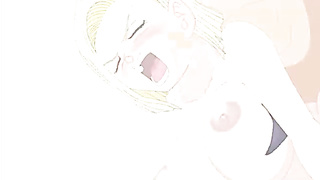 Animation stunner is getting pounded stiffer than ever before and bellowing from elation while nutting