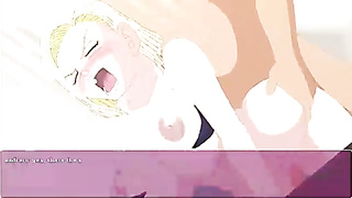 Animation stunner is getting pounded stiffer than ever before and bellowing from elation while nutting