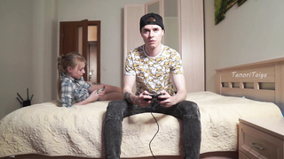 Rock-Hard hookup with a pal on the sofa! Gigantic jism POINT OF VIEW TenoriTaiga