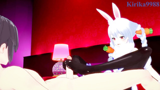 Usada Pekora and I have mighty intercourse at a love motel. - Hololive VTuber Manga Porn