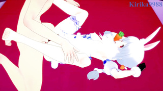 Usada Pekora and I have mighty intercourse at a love motel. - Hololive VTuber Manga Porn