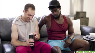 Straight buddies have an intense anal sex