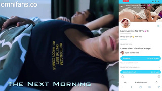 Chesty damsel is shrieking from delectation while getting porked from the back, early in the morning