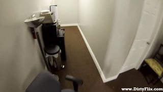 Sudden office drill on the floor