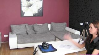 Audition giant breasted girl-girl nubile