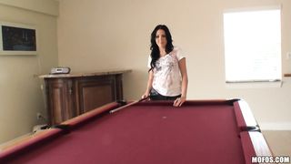 She deepthroats at pool