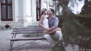 In the elderly garden