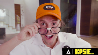 OOPSIE - Large Breast PHAT ASS WHITE GIRL Jewelz Blu Entices Tech Eggheads Who Came To Fix The TV! ULTRA-KINKY MOLTEN FFM THREEWAY!