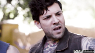 Petite brunette gangbanged by stepfamily