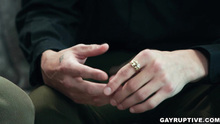 Twink getting anal pounded by a mature guy