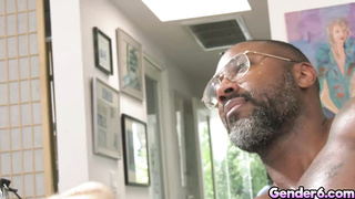 Interracial sex with transgender Brittney Kade