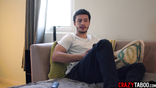 Stepmom and her student sucked big cock