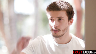 Stepmom and her student sucked big cock