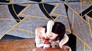 Overlord became a guy and penetrated Albedo in all slots