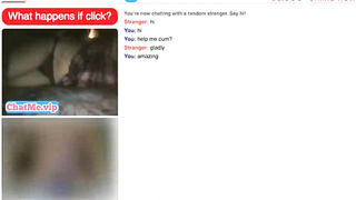 Horny brunette showing great ass on chat