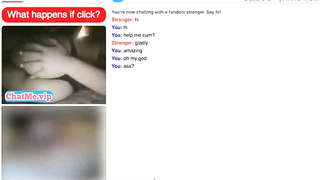 Horny brunette showing great ass on chat