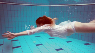 Massive melons ginger-haired ginormous bum Melisa Darkova swimmer