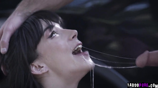 Emma got fucked inside and outside the car