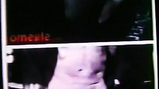 Horny College girl compliments my hot show (+ sound )