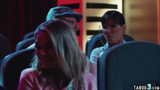 Hot blonde teen complained on a big cock