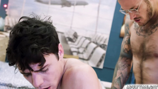 Christian Wilde's hairy dick inside Asher Day