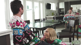 Emma Hix eats Brad Sterling's cock as a proper dessert