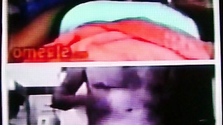 Horny Black College girl feels her huge tits to my hot show (+ sound )