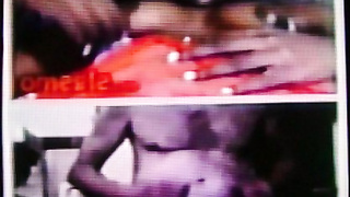 Horny Black College girl feels her huge tits to my hot show (+ sound )