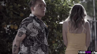 Nikki Sweet fucked by boyfriend and his stepmom