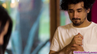 Stepson draws his busty stepmom RayVeness naked