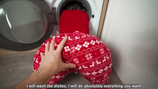 Christmas Bounty for Step Sonny - Step Mommy Stuck in Washing Machine!