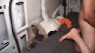 Jay Lynn is having gonzo hump in the back of a car and shrieking while nutting