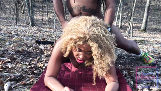 I LOVE DEEP-THROATING and PLUMBING Dad in the forest