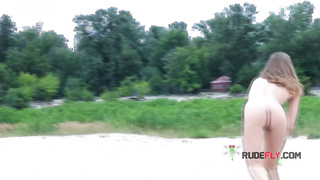 Two young nudist friends