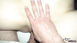 Povbitch Immensely bony blondie teenage yell like a. when she has climax