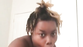 Black Female Gargling Humungous Black Jizz-Shotgun.