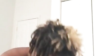 Black Female Gargling Humungous Black Jizz-Shotgun.