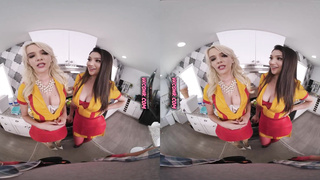 VR Conk two Moneyless Gals HARD-CORE Parody with Kenna James and Alyx Starlet VR Pornography