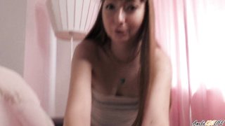 Nailed Pretty Dame Not To Tell Parents That She Is Filming Porno