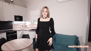 Sultry blondie honey is dressed in boots with high high-heeled shoes while getting boinked stiff, on the bed