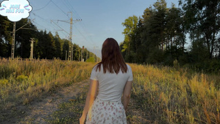 She made me oral job after risky unveiling near railway