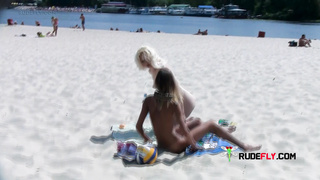 An adorable nudist teen