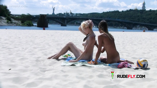 An adorable nudist teen