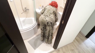 Homemade Assfuck Fuck-A-Thon with COUGAR in G-String with a Giant Caboose 4K